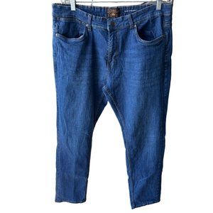 Copper Oak Jeans ZOF302 Men 38x32 Blue Slim Straight Classiccore Premium Denim